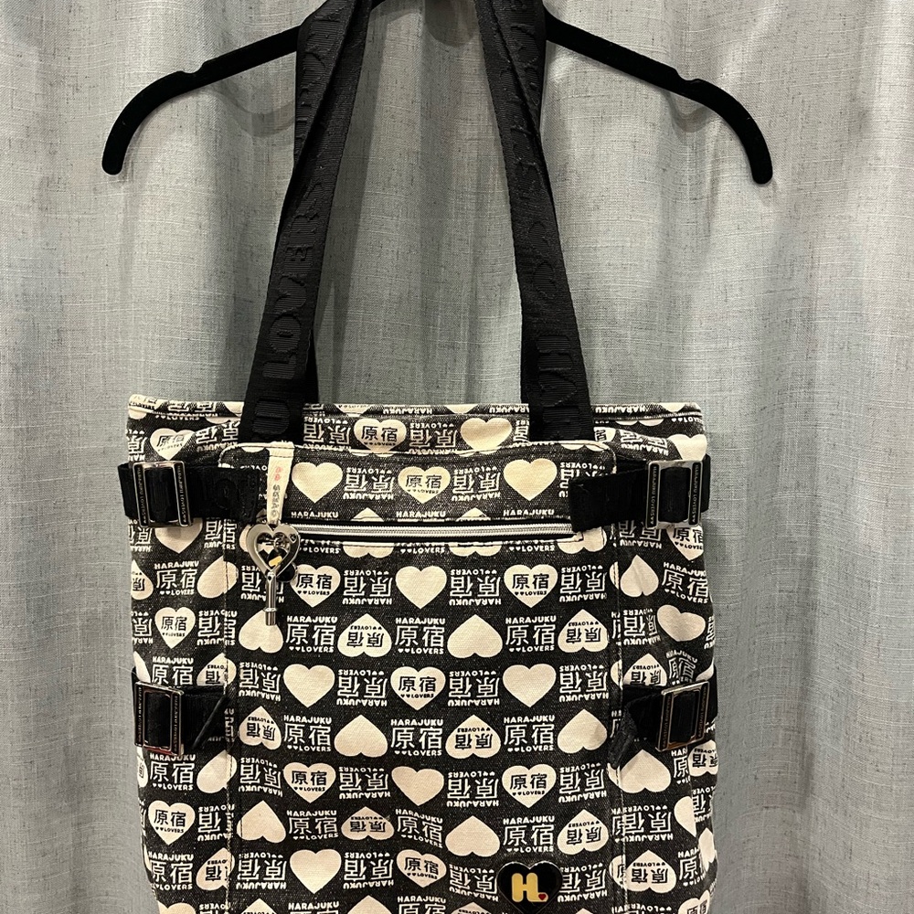 Harajuku Lovers Black and White Tote Bag